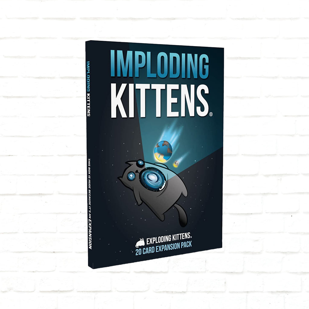 Exploding Kittens Imploding Kittens card game expansion 3d cover of English edition
