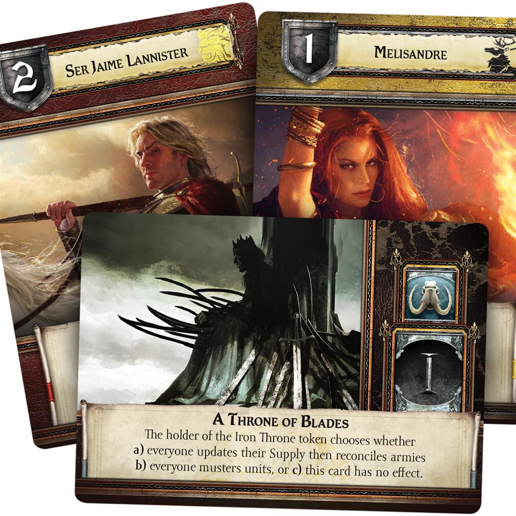 Fantasy Flight Games A Game of Thrones The Board Game second edition board game cards jaime lannister and melisandre