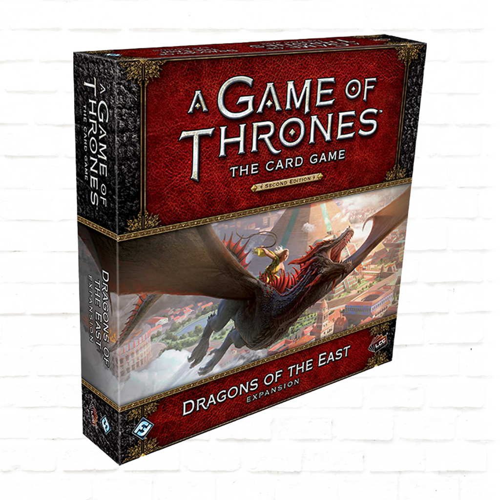 Fantasy Flight Games A Game of Thrones The Card Game Second Edition Dragons of the East Expansion  strategy card game cover