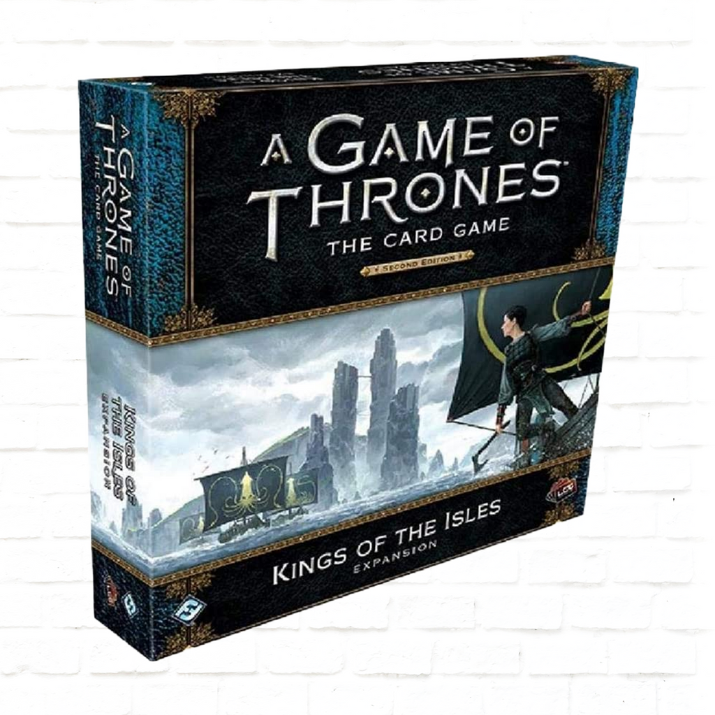 Fantasy Flight Games A Game of Thrones The Card Game Second Edition Kings of the Isles Expansion strategy card game cover