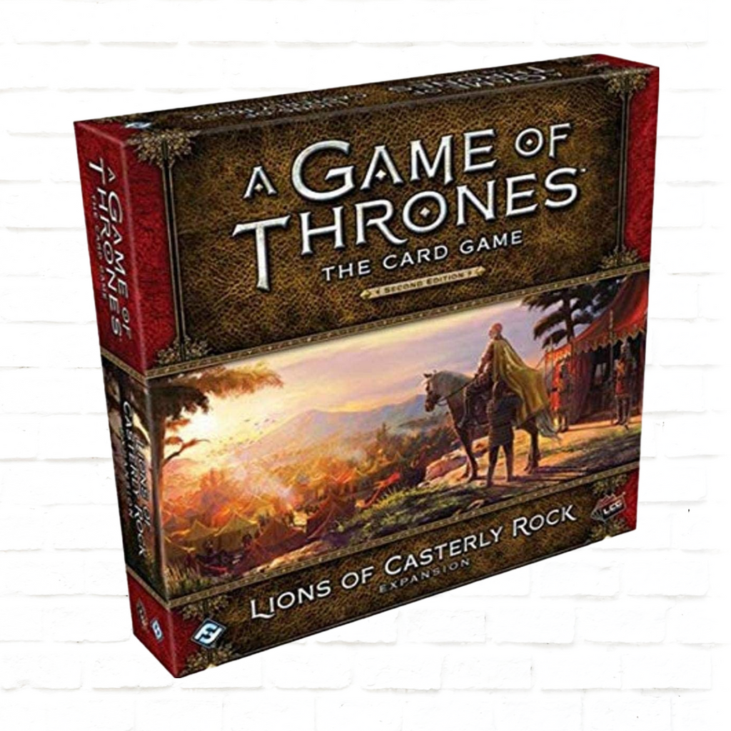 Fantasy Flight Games A Game of Thrones The Card Game 2nd Edition Lions of Casterly Rock Expansion strategy living card game cover
