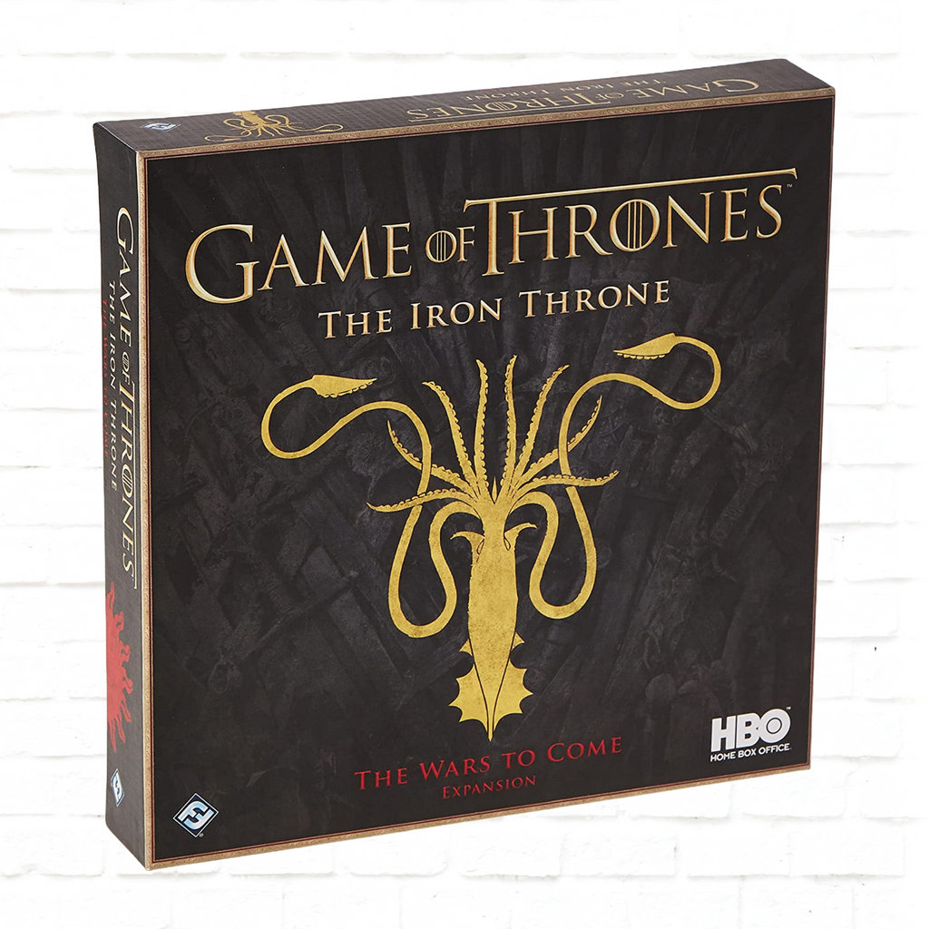 Fantasy Flight Games and HBO Game of Thrones The Board Game The Iron Throne The Wars to Come Expansion bluffing board game cover
