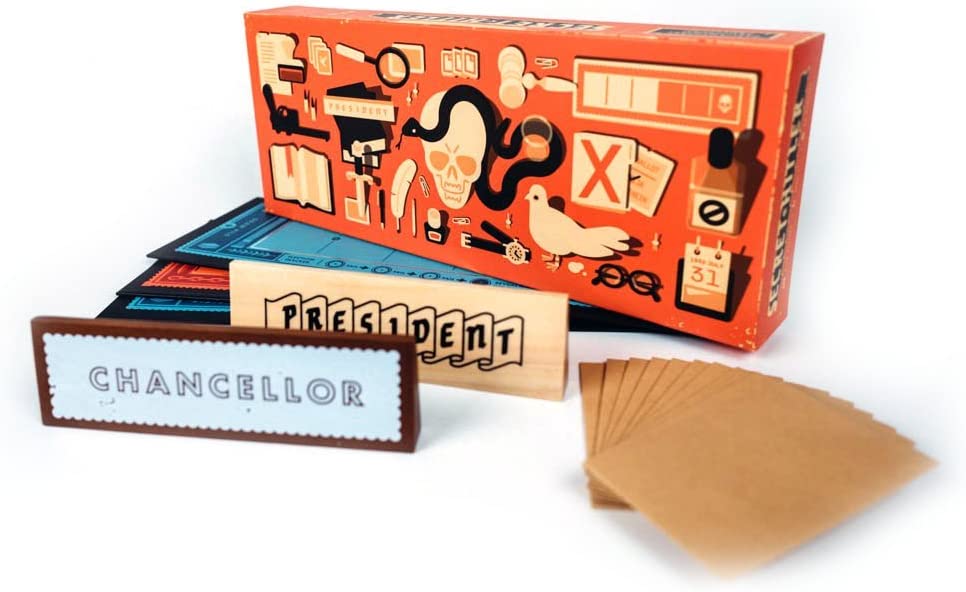Goat, Wolf & Cabbage Secret Hitler president and chancellor boards and cards displayed