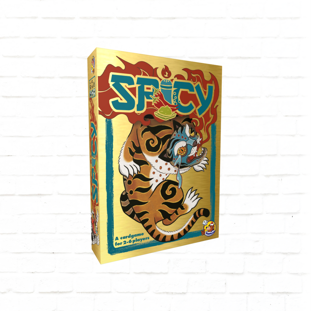 HeidelBÄR Games Spicy English Edition cover of party card game for 2-6 players ages 10 and up