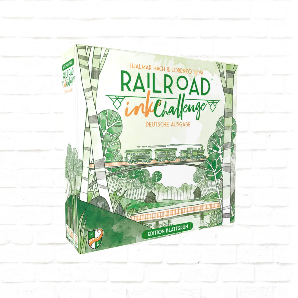 Horrible Guild Railroad Ink Challenge Edition Blattgrün Deutsche Ausgabe Würfelspiel-Cover zum Familien-Brettspiel für 1 bis 4 Spieler ab 8 Jahren