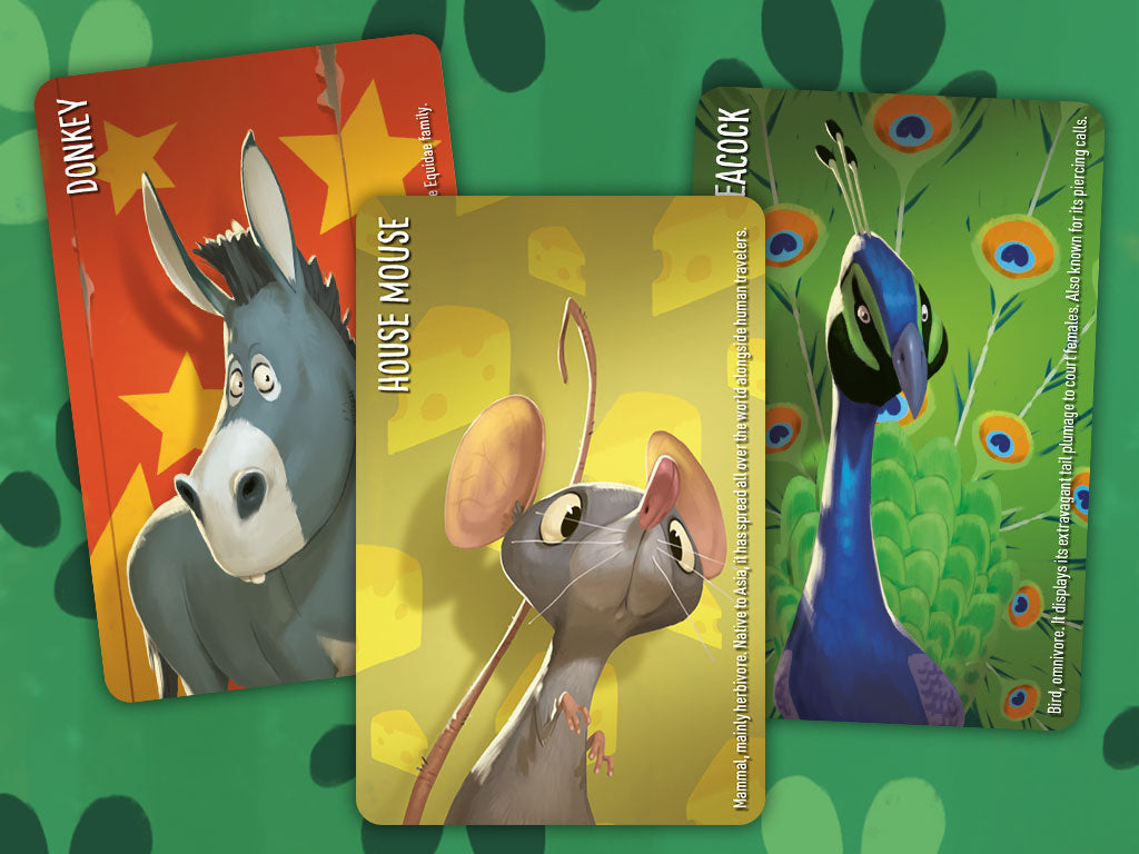 Horrible Guild Similo Animals English Edition card game cover of cooperative party game donkey house mouse and peacock cards