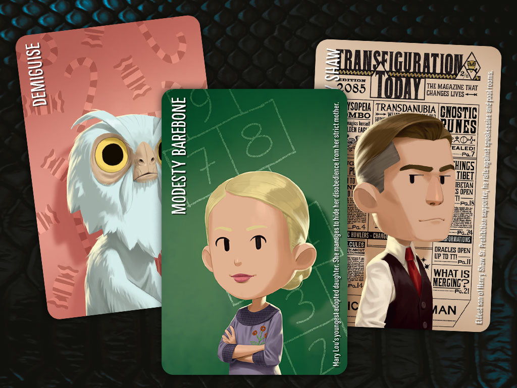 Horrible Guild Similo Fantastic Beasts and Where to Find Them English Edition Card game cover of cooperative party game demiguise modesty barebone and shaw characters