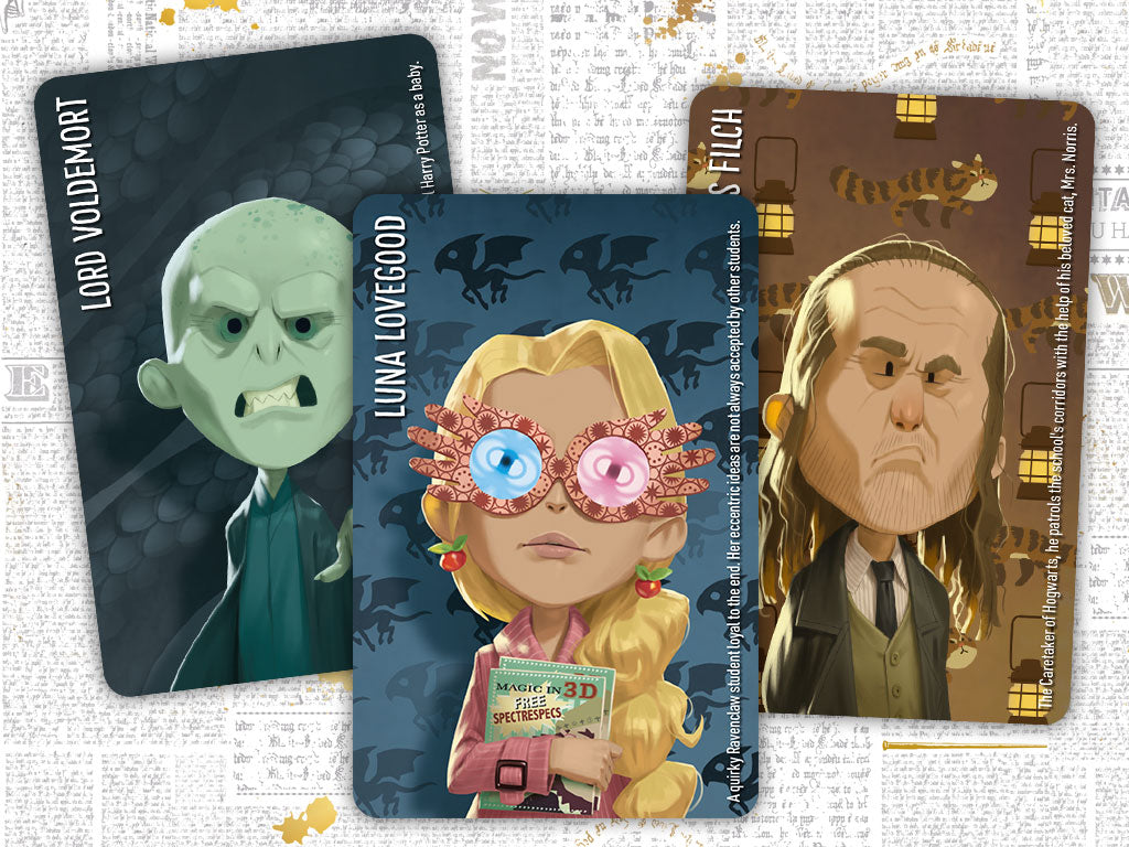 Horrible Guild Similo Harry Potter English Edition card game cover of cooperative party game Lord Voldemort Luna Lovegood and Filch