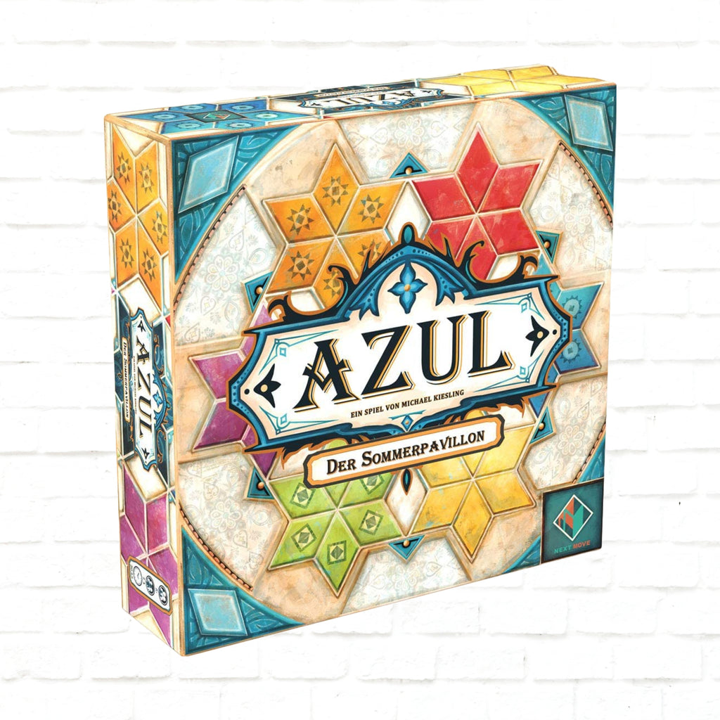 Next Move Games Azul Der Sommerpavillon Deutsche Ausgabe 3D-Cover des Brettspiels für 2 bis 4 Spieler ab 8 Jahren Spieldauer 30 bis 45 Minuten