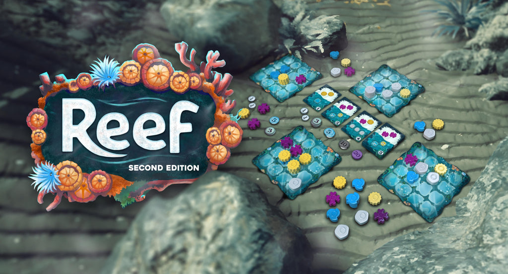 Next Move Games Reef 2.0 Second Edition family abstract strategy board game for 2 to 4 players