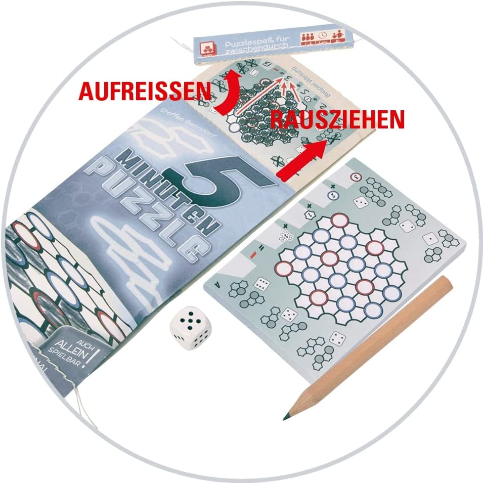 Nürnberger-Spielkarten-Verlag 5 Minuten Puzzle würfelspiel Gameplay-Präsentation