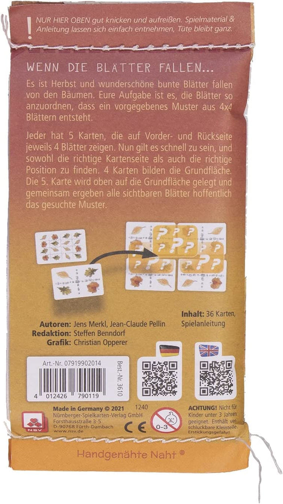 Nürnberger-Spielkarten-Verlag Bunte Blätter Kartenspiel Box Beschreibung