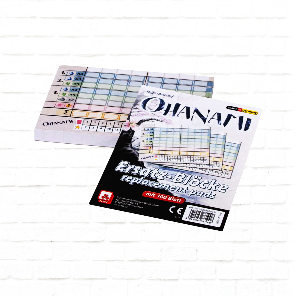 Nürnberger-Spielkarten-Verlag Ohanami replacement score pads card game 3d cover