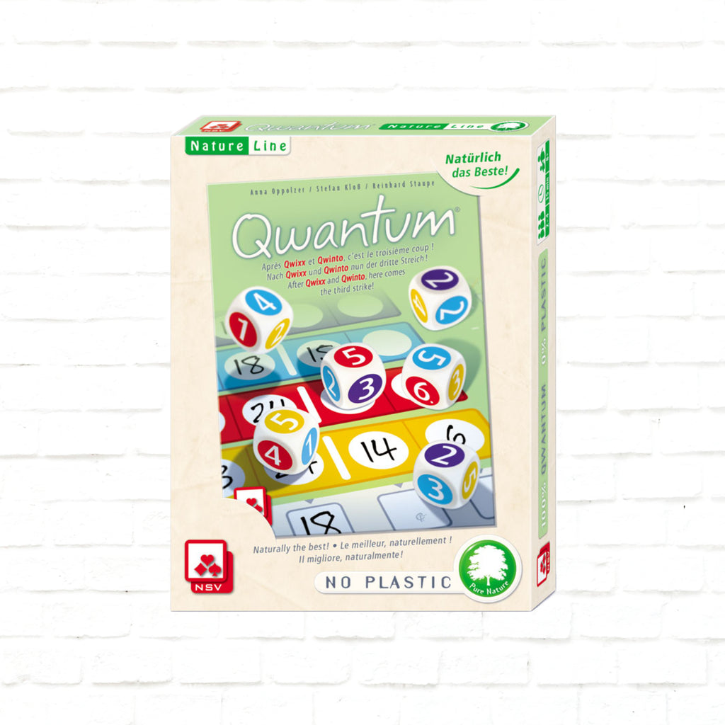 Nürnberger Spielkarten Verlag Qwantum Naturelline  dice game 3d cover International Edition