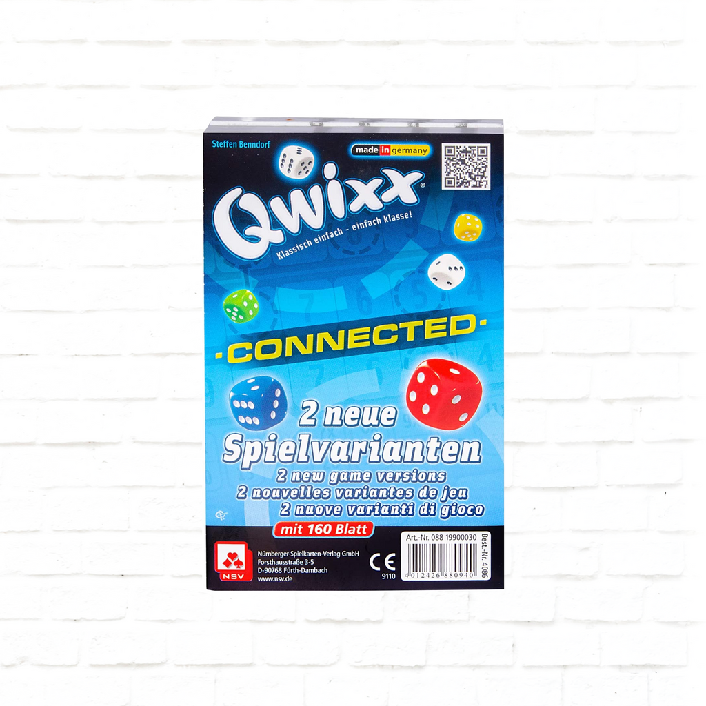 Nürnberger-Spielkarten-Verlag Qwixx Connected international Expansion dice game 3d cover
