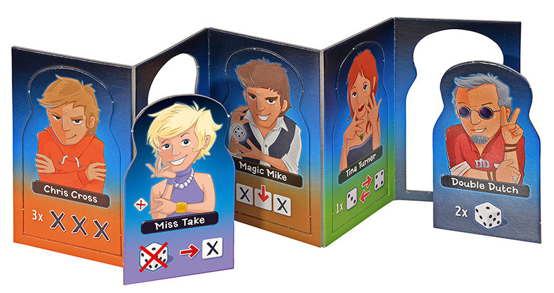 Nürnberger-Spielkarten-Verlag Qwixx Characters Expansion dice game characters presentation