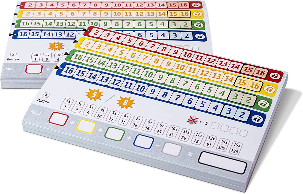 Nürnberger-Spielkarten-Verlag Qwixx Longo replacement score pads dice game scoring blocks 