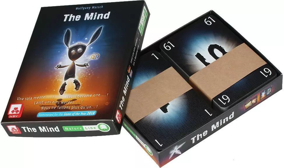 Nürnberger-Spielkarten-Verlag The Mind Natureline International card game cardboard no plastic box opened