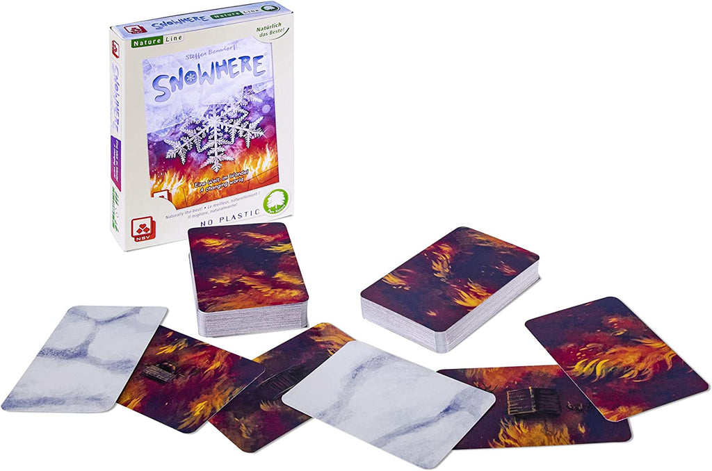 Nürnberger Spielkarten Verlag Snowhere Natureline International Edition card game cooperative puzzle game card contents