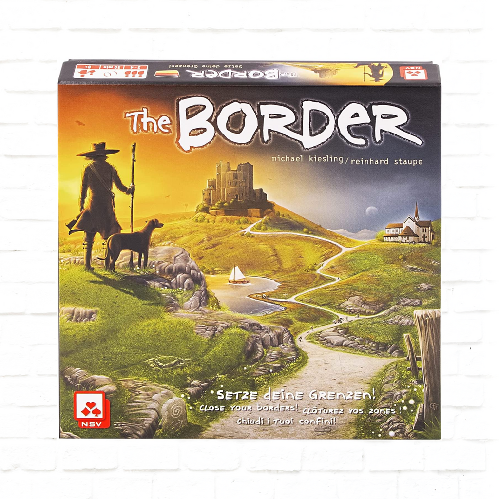 Nürnberger Spielkarten Verlag The Border International Edition dice game cover of family game for 2 to 4 players ages 8 and up