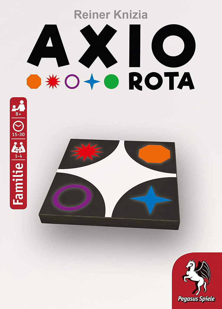 Pegasus Spiele Axio Rota family board game 2d cover for 1 to 4 players