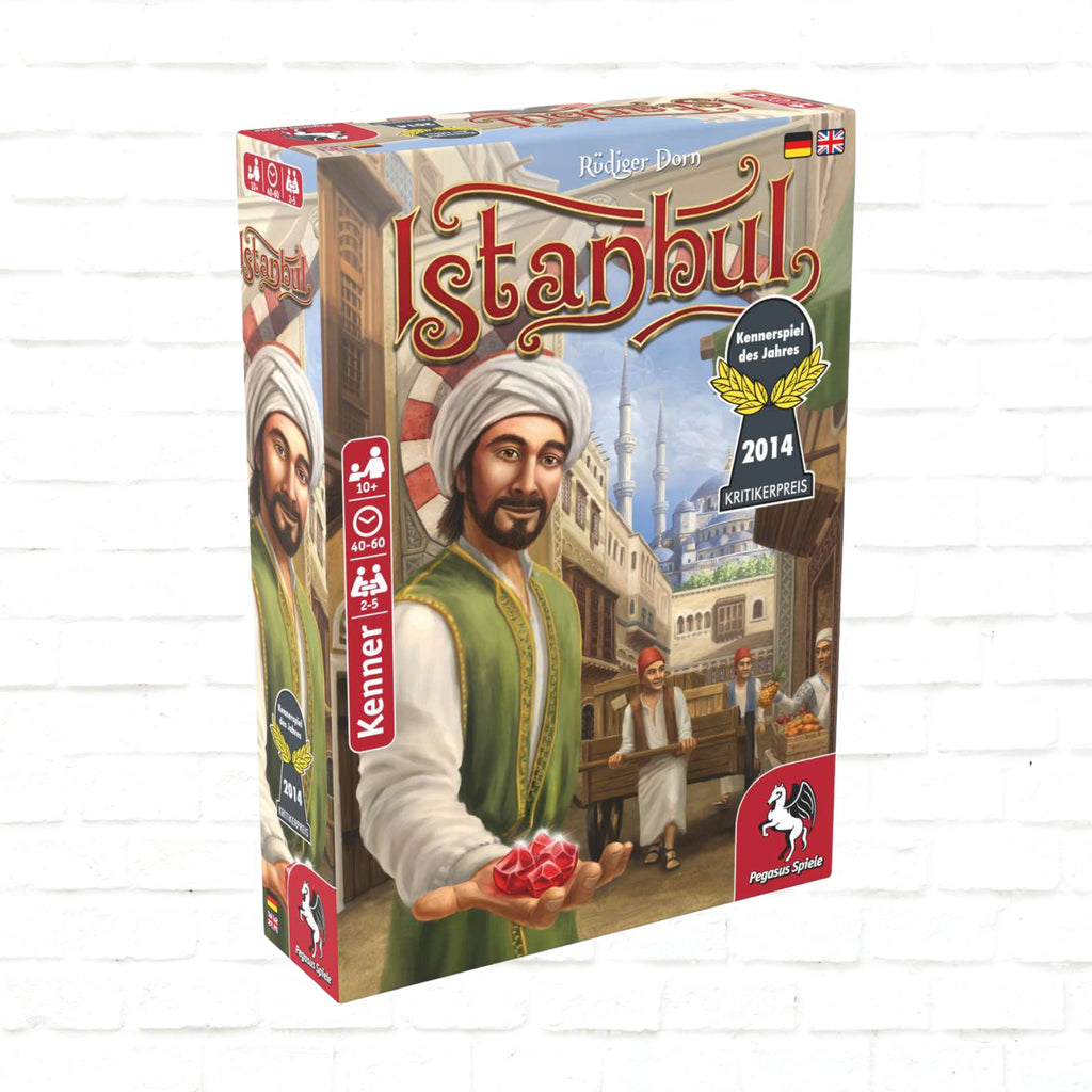 Pegasus Spiele Istanbul board game 3d cover of English and German Edition