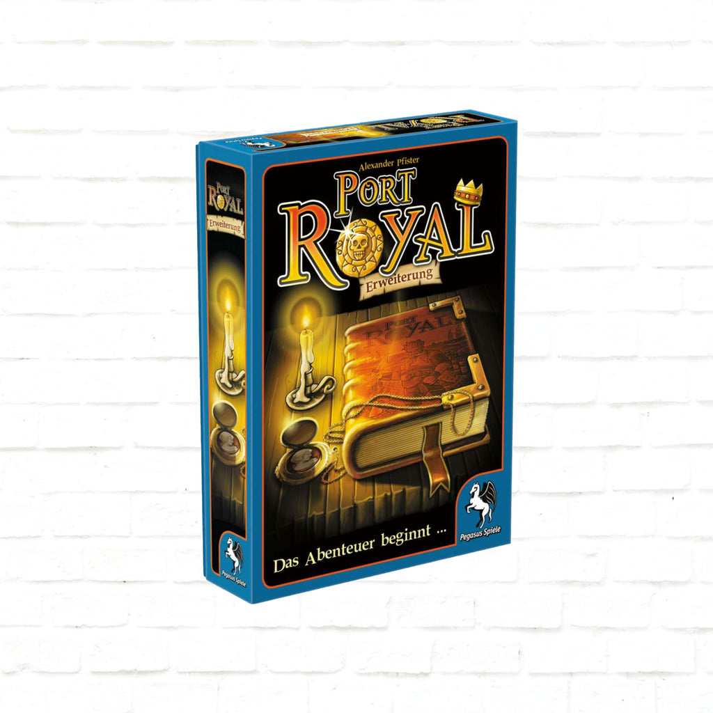 Pegasus Spiele Port Royal Das Abenteuer beginnt... Erweiterung Deutsche Ausgabe 3D-Cover des Kartenspiels für 2 bis 5 Spieler ab 8 Jahren mit Spieldauer 20 bis 50 Minuten