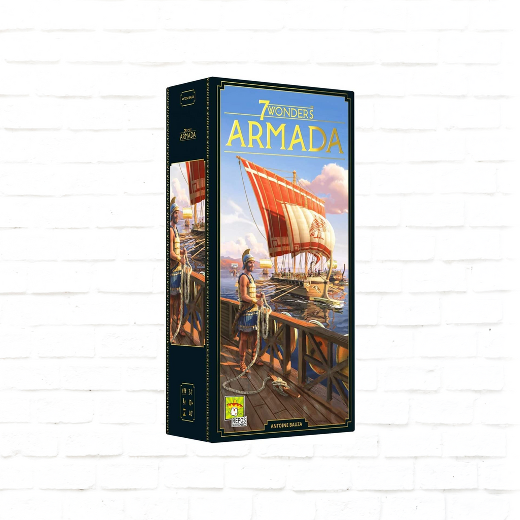 Repos Production 7 Wonders Armada Expansion card game English Edition cover
