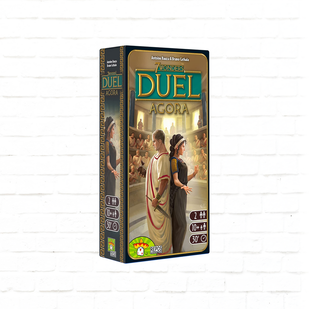Repos Production 7 Wonders Duel Agora Expansion card game English Edition cover