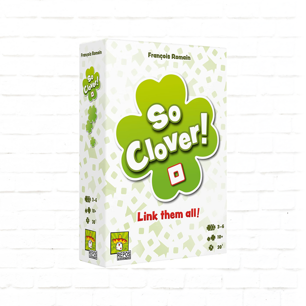 Repos Production So Clover! board game cover of party game