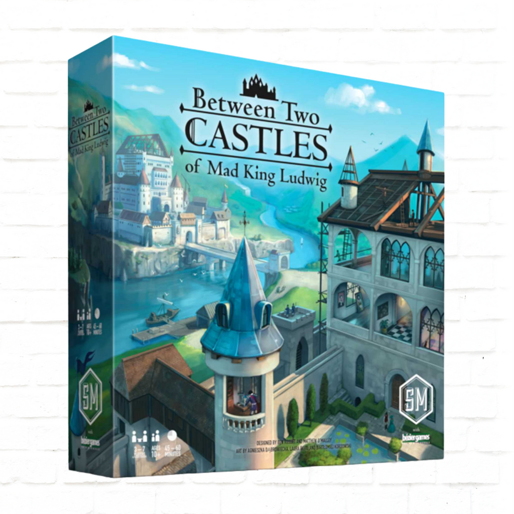 Stonemaier Games Between Two Castles of Mad King Ludwig board game 3d cover
