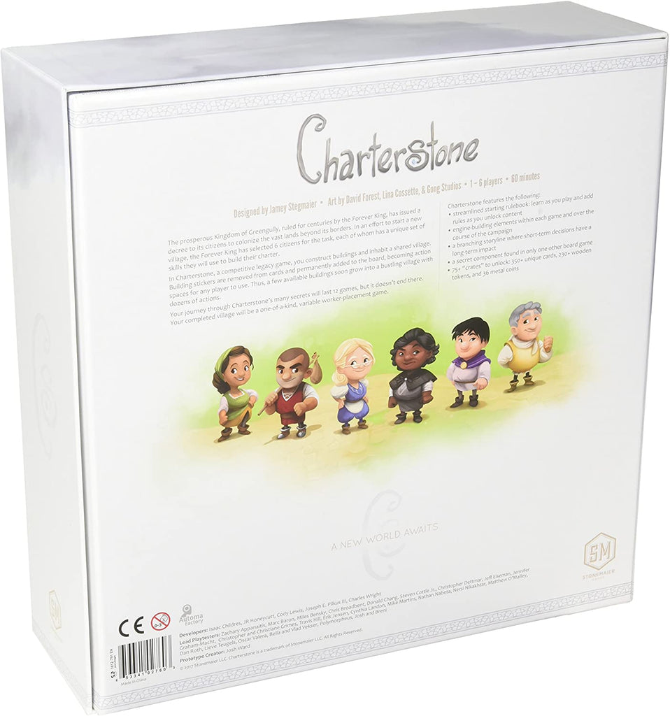 Stonemaier Games Charterstone board game English Edition 3d box back