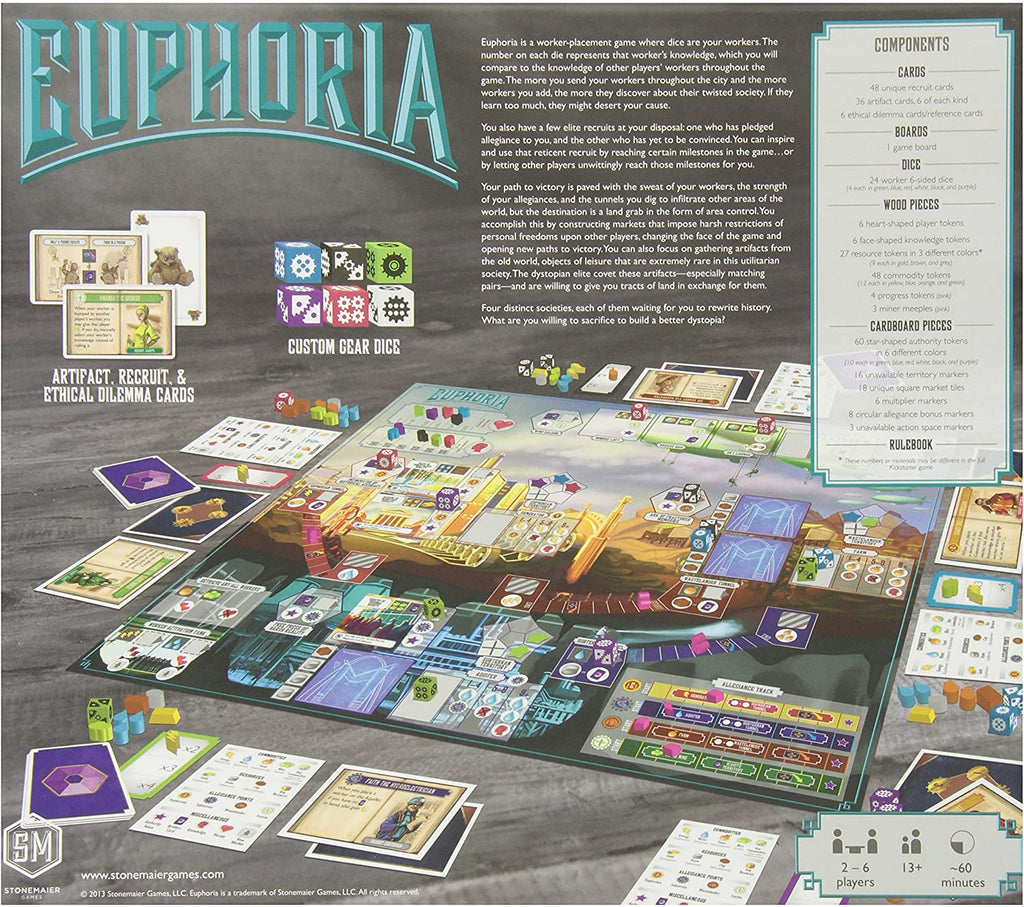 Stonemaier Games Euphoria board game 2d box back 
