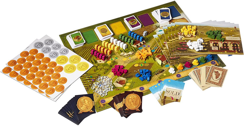 Stonemaier Games Viticulture Essential Edition board game English Edition contents presented