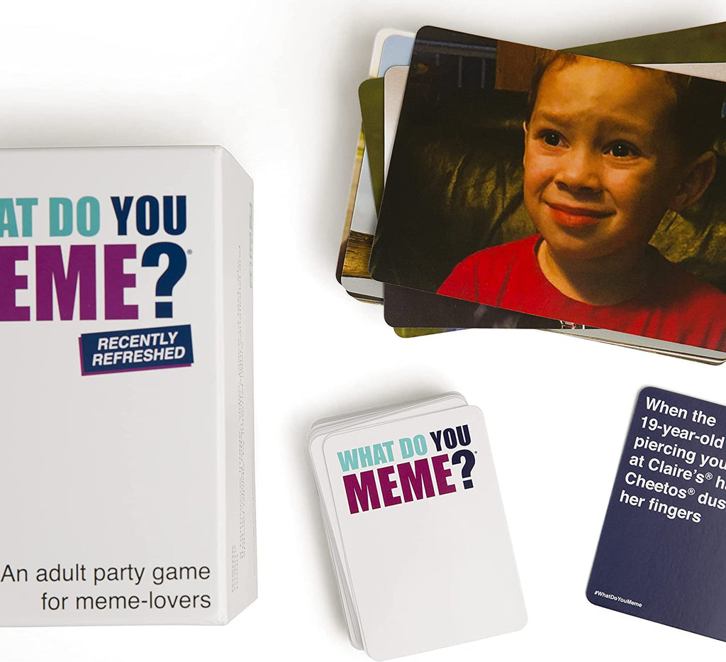 What do you meme card game presentation of contents