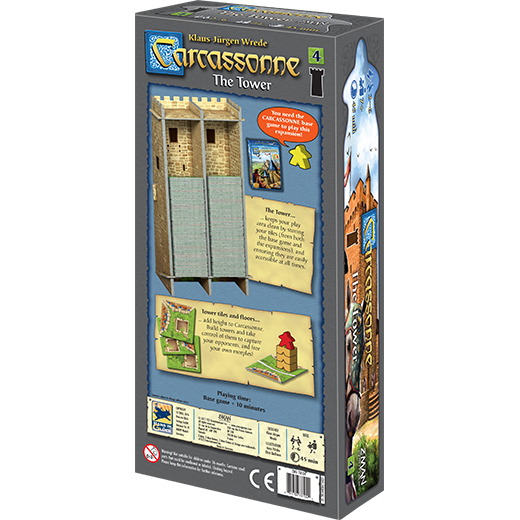 Z-Man Games Carcassonne #4 The Tower expansion box back