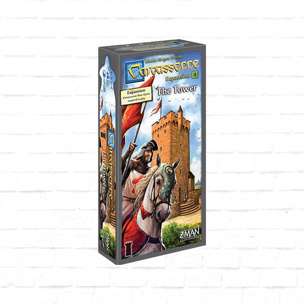 Z-Man Games Carcassonne #4 The Tower expansion English edition of board game for 2 to 6 players ages 7 and up playing time 45 minutes