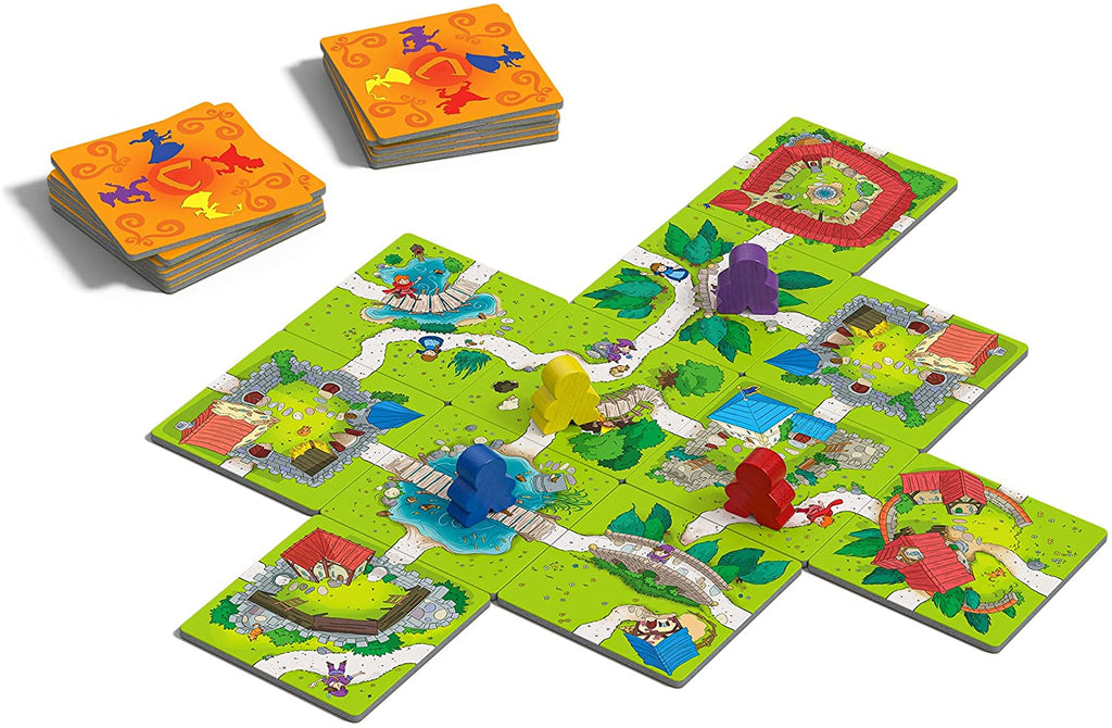 Z-Man Games My First Carcassonne board game setup for children to play