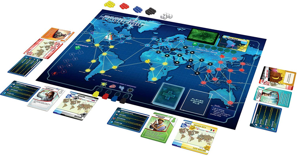 Z-Man Games Pandemic board game gameplay setup
