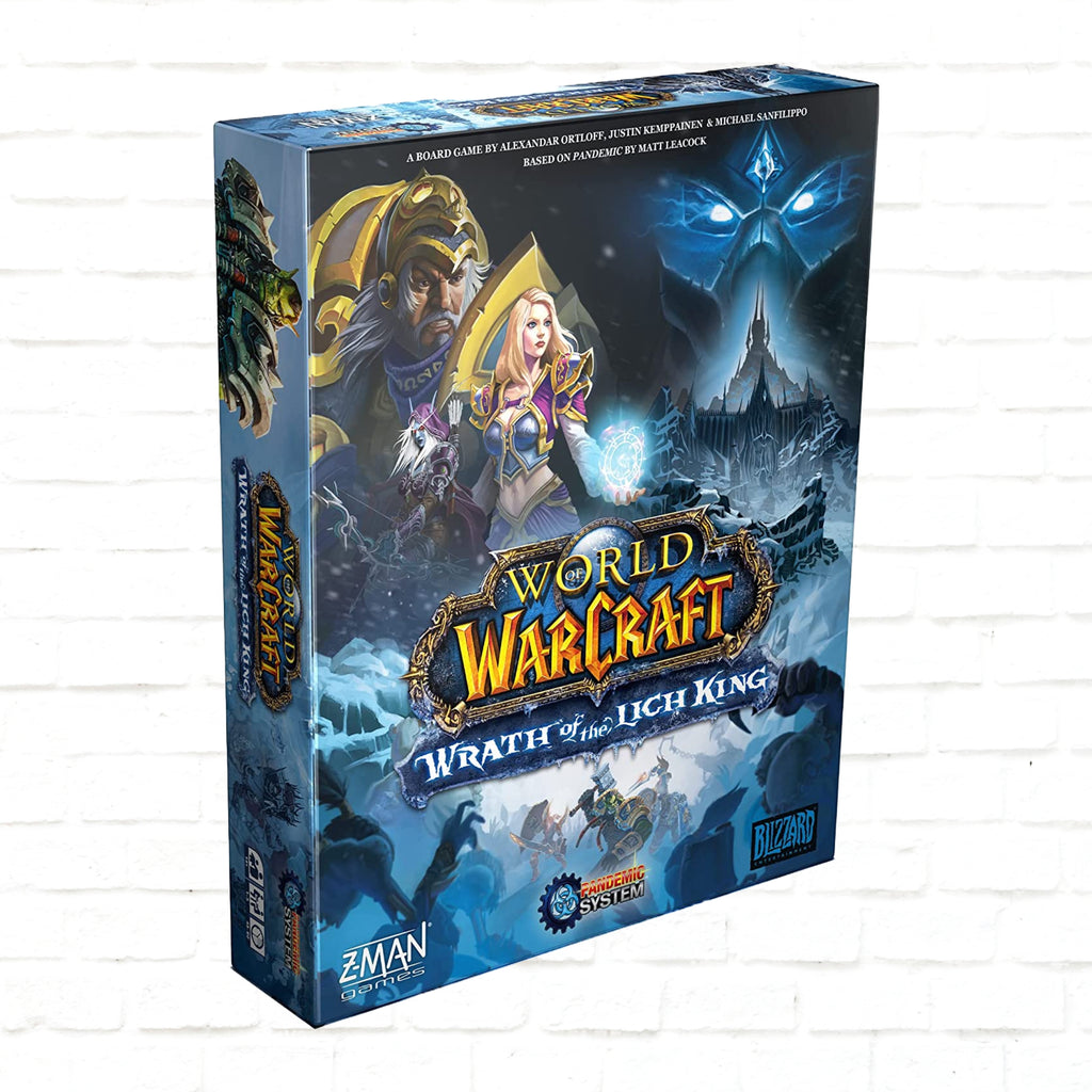 Z-Man Games Pandemic World of Warcraft Wrath of the Lich King English edition of board game for 1 to 5 players ages 14 and up playing time 45 to 60 minutes