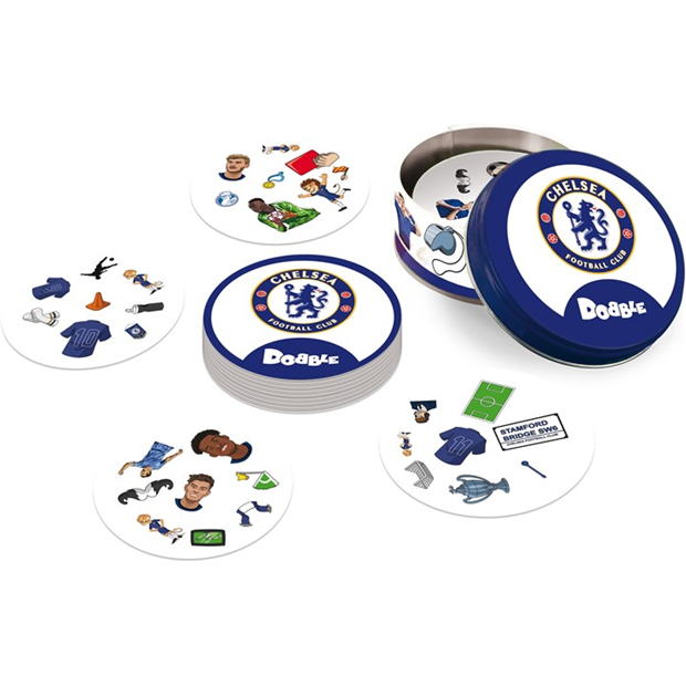 Asmodee Dobble Chelsea Football Club card game ready to play 