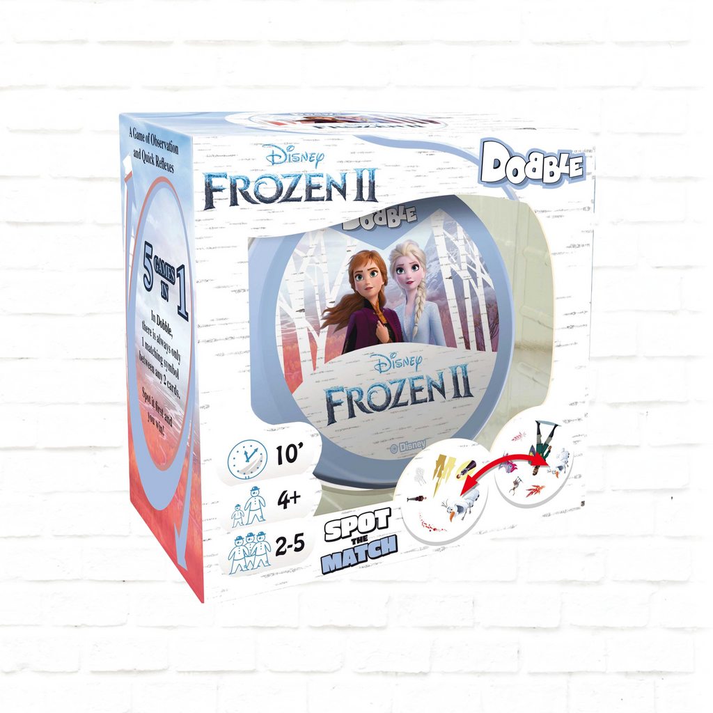 Asmodee Dobble Disney Frozen 2 English edition card game 3d cover