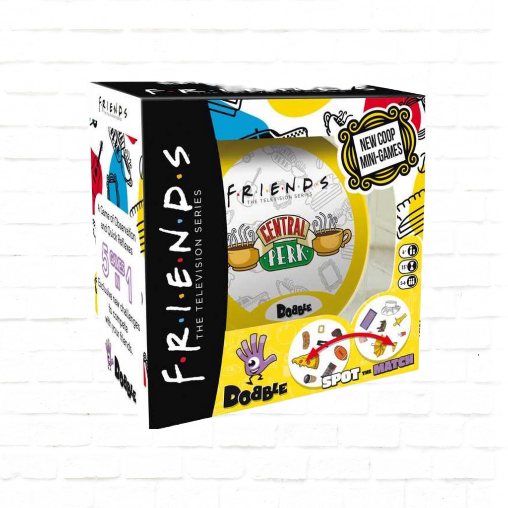 Asmodee Dobble Friends English edition card game 3d cover