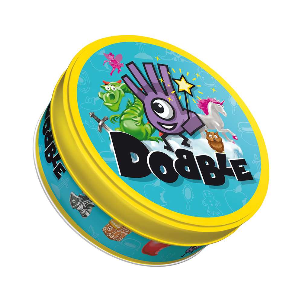 Zygomatic Dobble Junior fantasy card game tin box