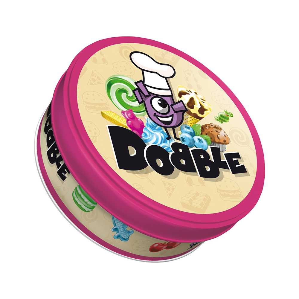 Zygomatic Dobble Junior food card game tin box
