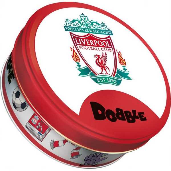 Zygomatic Dobble Liverpool Football Club card game tin box cover